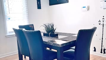 Individually decorated, individually furnished, laptop workspace