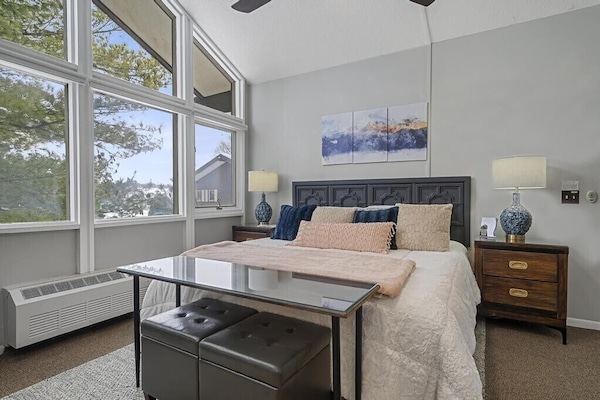 Studio living space
Wall of windows