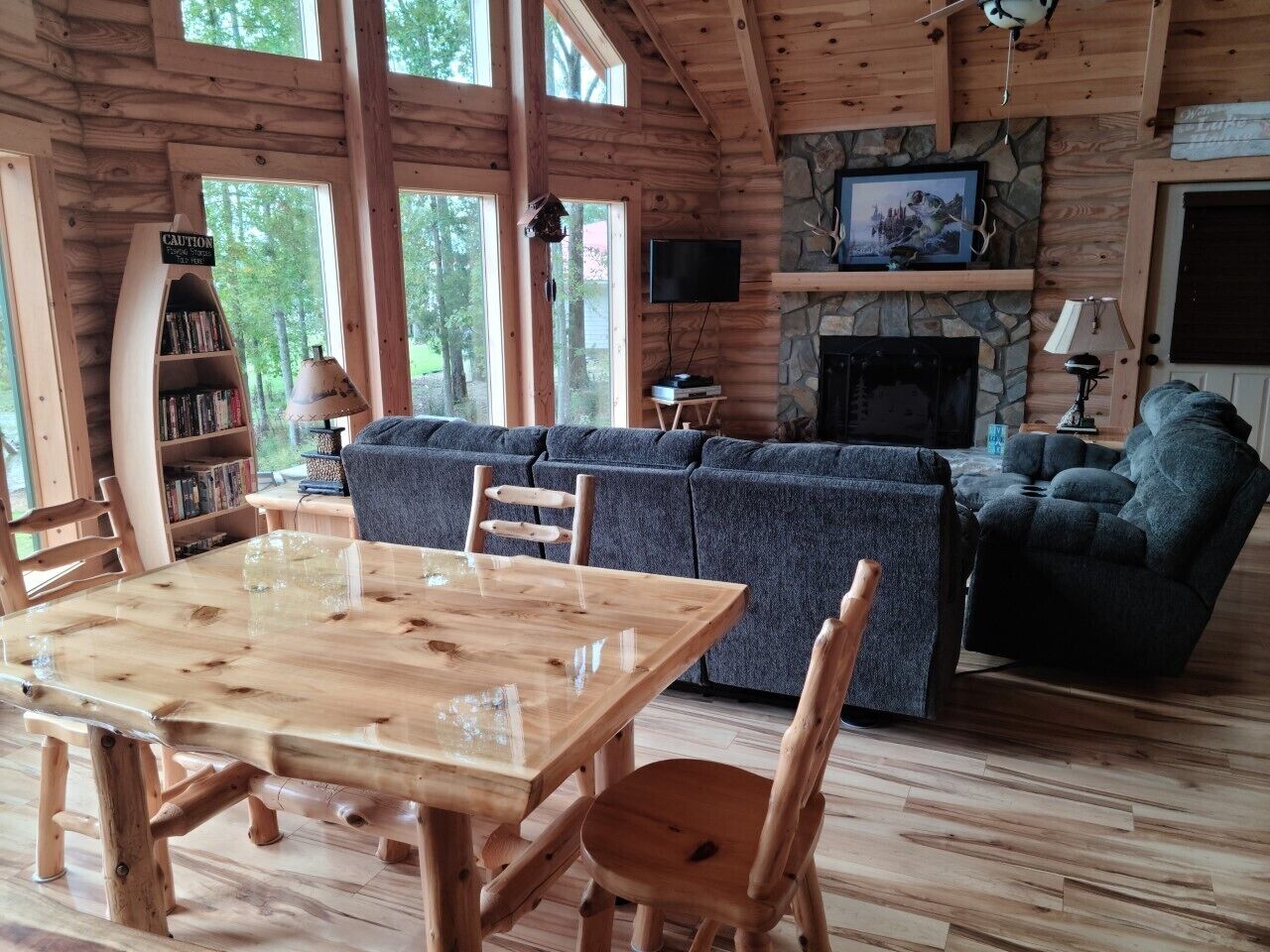 Smart TV, video games, DVD player, books