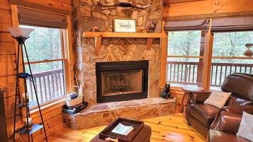 Smart TV, fireplace, printers