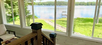 Beautiful 4 Seasons Sugar Camp Lake House - Steps Away From Chain Lake!
