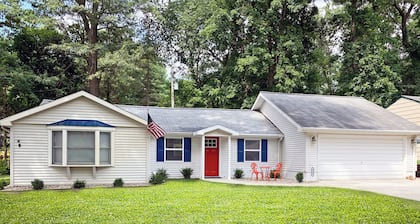 Beautiful lake-access home with boat slip steps away from renowned Clark Lake!