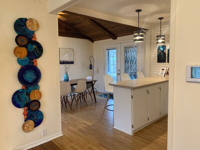 Beautiful lake-access home with boat slip steps away from renowned Clark Lake!