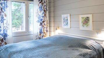 2 makuuhuonetta, vauvan matkasänky, internet