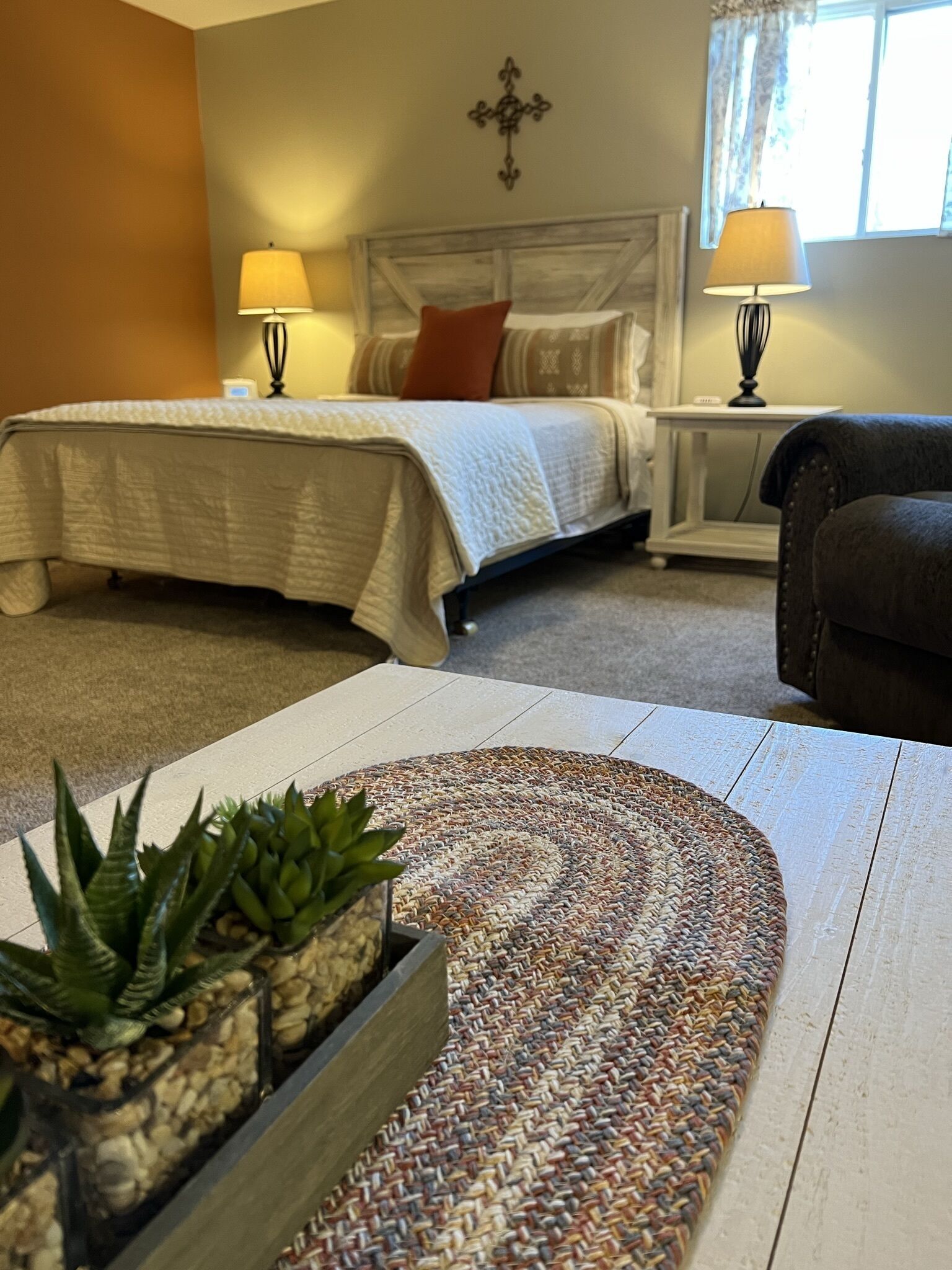 1 多间卧室、熨斗/熨衣板、免费 WiFi、床单