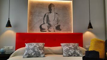 2 slaapkamers, een strijkplank/strijkijzer, gratis wifi, beddengoed