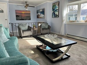 Smart TV, video games, foosball, stereo