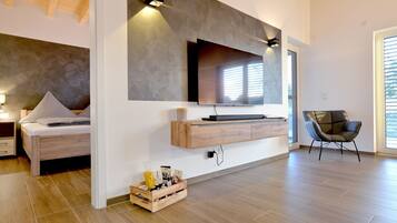 2 Schlafzimmer, Zimmersafe, Reisekinderbett, kostenloses WLAN