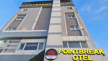 Overnatningsstedets facade