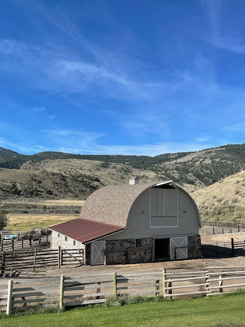 The Barnhouse is adjacent to this historic barn