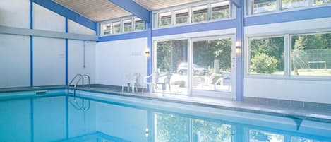 Indoor pool, a heated pool