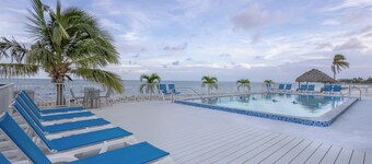 Ocean front with private beach and pool