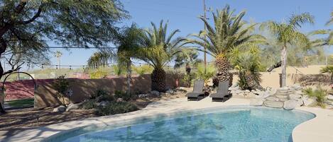 屋外プール、温水プール