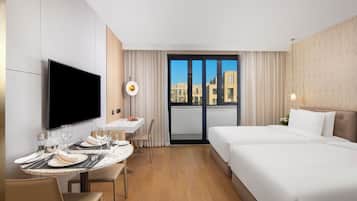 Superior Twin | 1 bedroom, premium bedding, blackout curtains, soundproofing