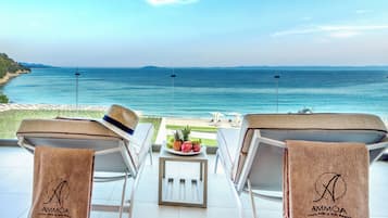 Panorama Suite Seafront | 1 ๊ฐ์ ์นจ์ค, ๋ฏธ๋๋ฐ, ๊ฐ์ค ๋ด ๊ธ๊ณ , ์ฑ
์
