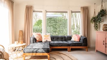 Een smart-tv, een dvd-speler en boeken