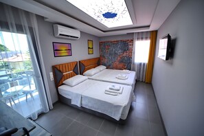 Ropa de cama de alta calidad y minibar