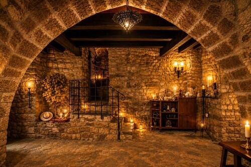 Private mittelalterliche Festung nahe Barcelona