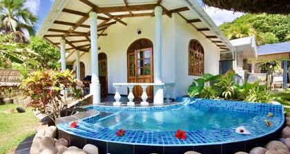 A private villa with a pool