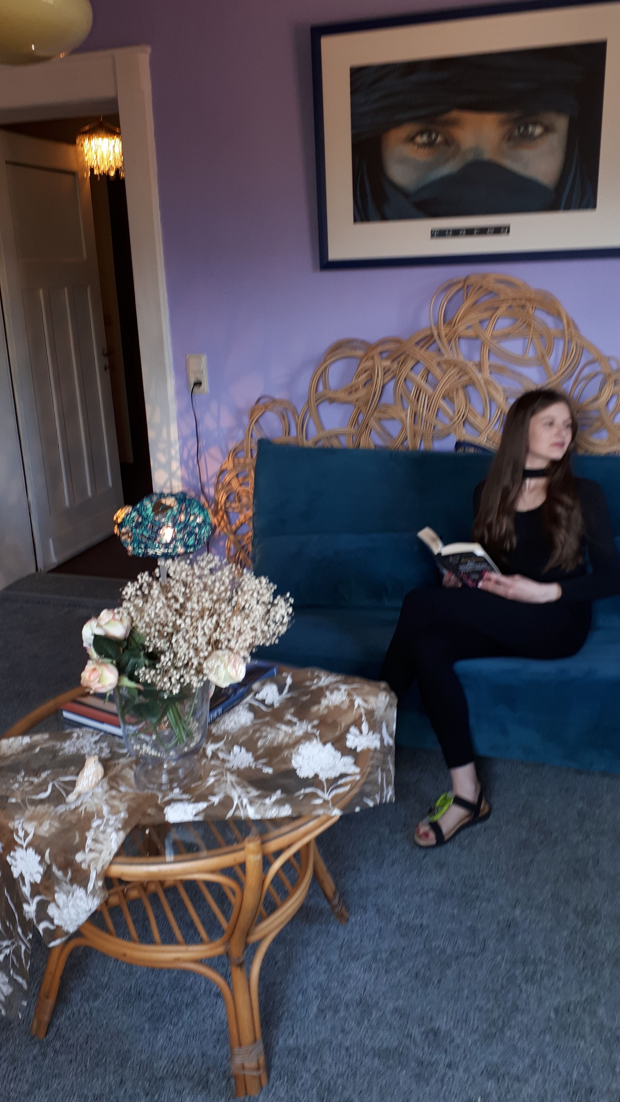 TV, fireplace, DVD player, books