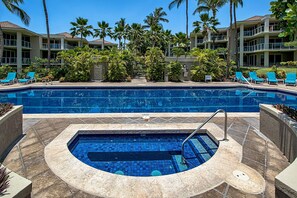 Vila, 1 cama King (Vista Waikoloa G204) | Piscina | Piscina aquecida