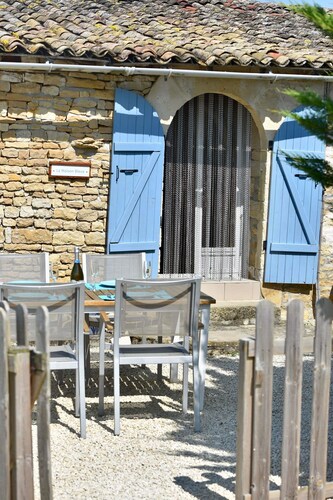 Two bedroom gite with large heated pool and games room