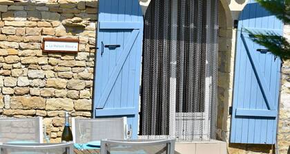 Two bedroom gite with large heated pool and games room