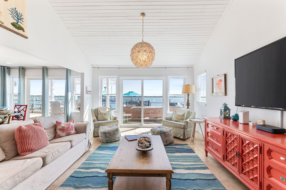 Photo 12 of Waterfront home with dock, heated pool, & spectacular views- walk/bike downtown!