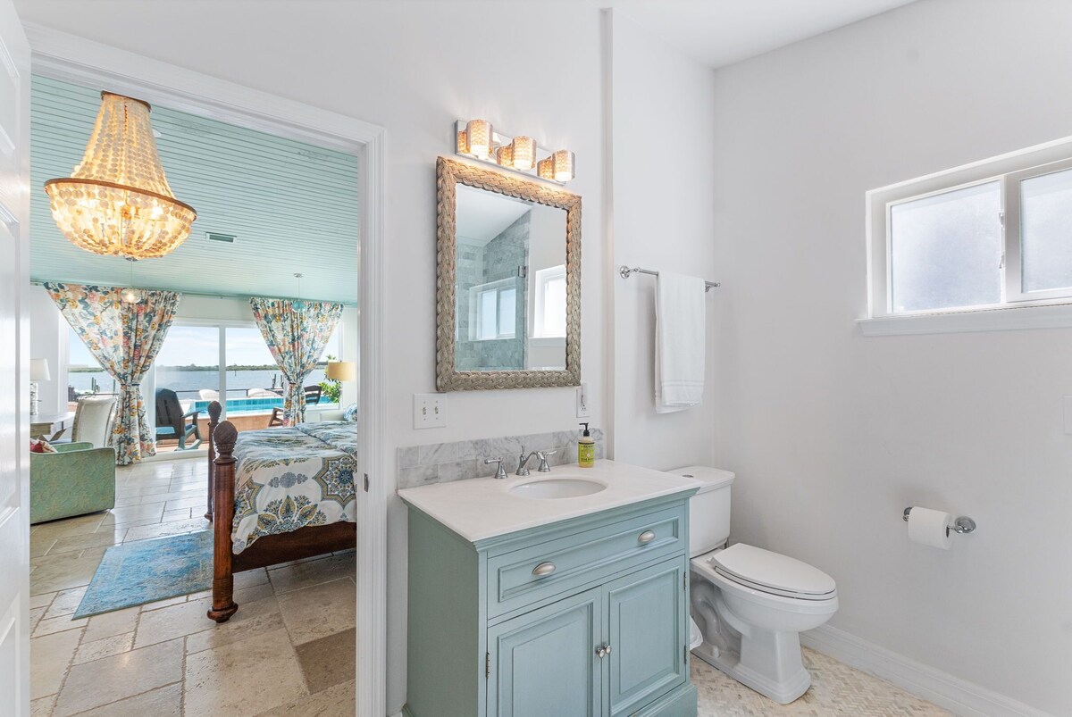 Photo 28 of Waterfront home with dock, heated pool, & spectacular views- walk/bike downtown!