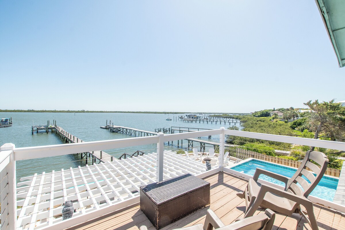 Photo 34 of Waterfront home with dock, heated pool, & spectacular views- walk/bike downtown!