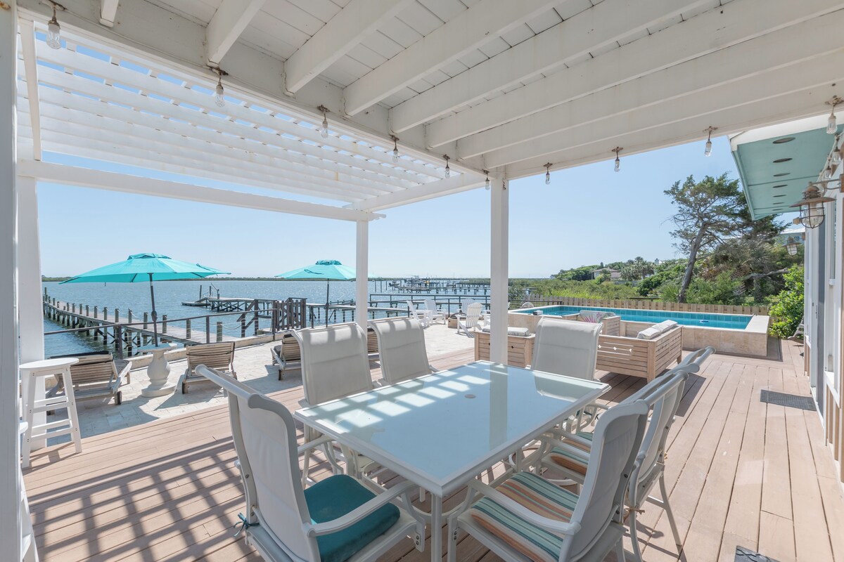 Photo 51 of Waterfront home with dock, heated pool, & spectacular views- walk/bike downtown!