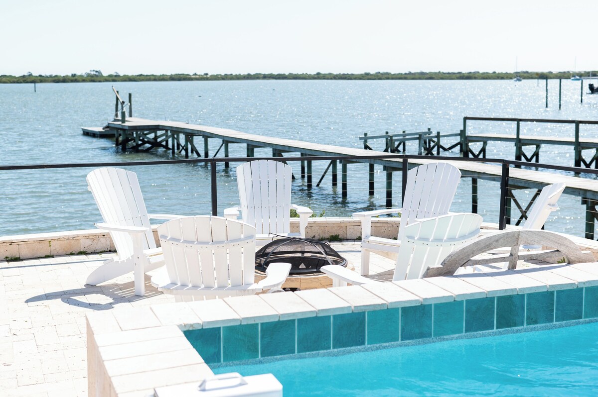 Photo 49 of Waterfront home with dock, heated pool, & spectacular views- walk/bike downtown!