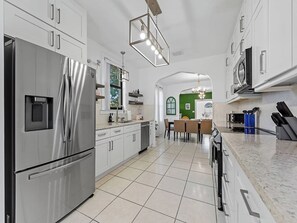Fridge, microwave, oven, stovetop - Villa Tranquillo | Calle Ocho | Pool & Hot Tub (Miami)