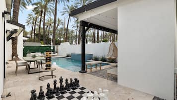 A heated pool
