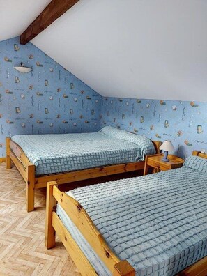 3 chambres, bureau