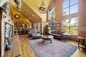 TV, fireplace, table tennis