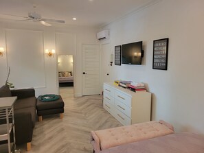 1 bedroom, iron/ironing board