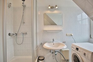 Shower, hair dryer