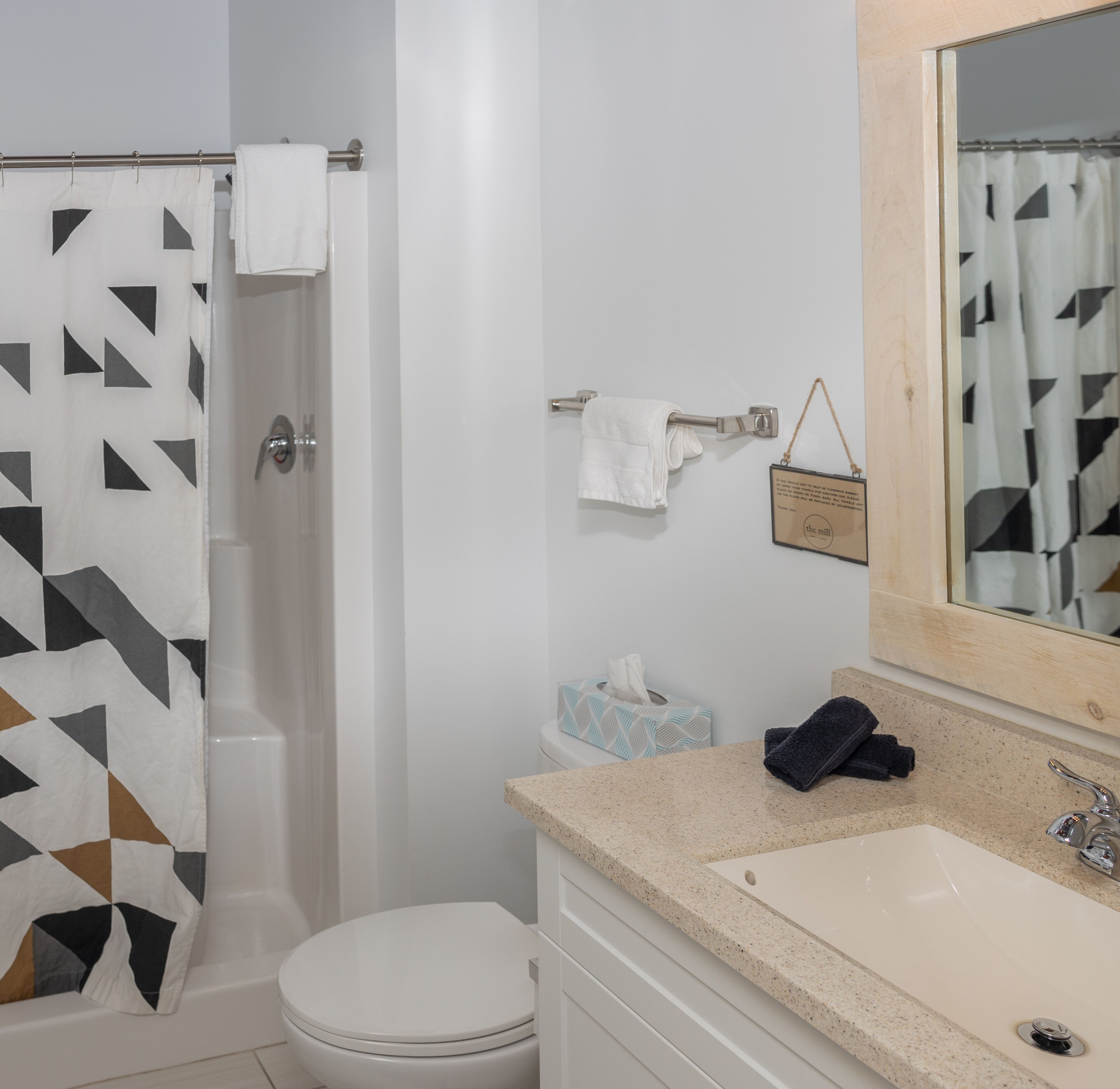 room 3 | bathroom | shower, hair dryer, towels