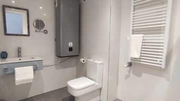 Hair dryer, towels