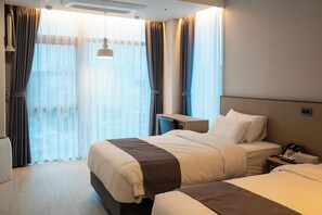 Trustful Single Twin | Premium bedding, in-room safe, desk, blackout drapes - Culture Hotel LAAM (Gwangju)