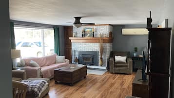 TV connectée, cheminée