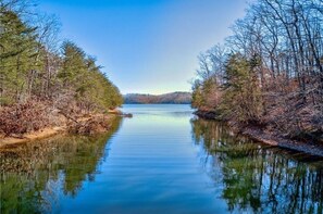 Exterior - Lanier Cove House - Waterfront Lakehouse with Dock on private cove! (Gainesville)
