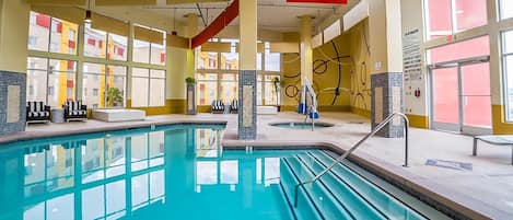 Indoor pool, a heated pool