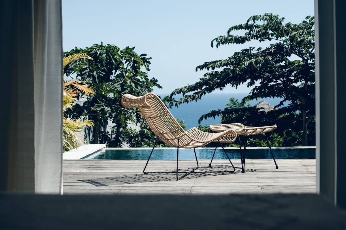 Pool House | Utsikt mot strand/hav