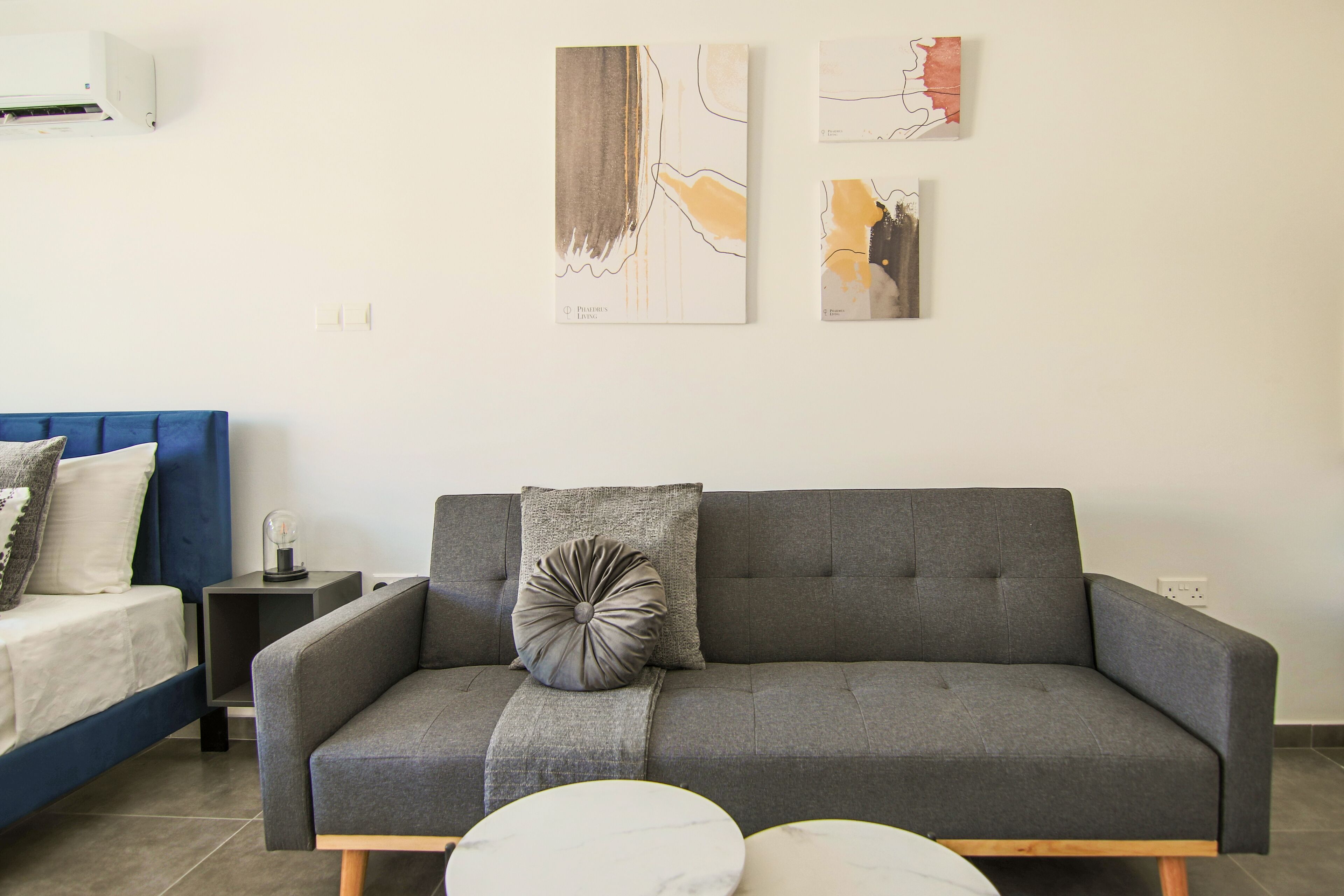 Luxury Studio | Living area | 43-inch Smart TV with cable channels, TV