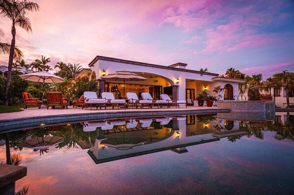 A heated pool