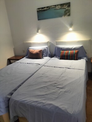1 slaapkamer, een strijkplank/strijkijzer, wifi, beddengoed