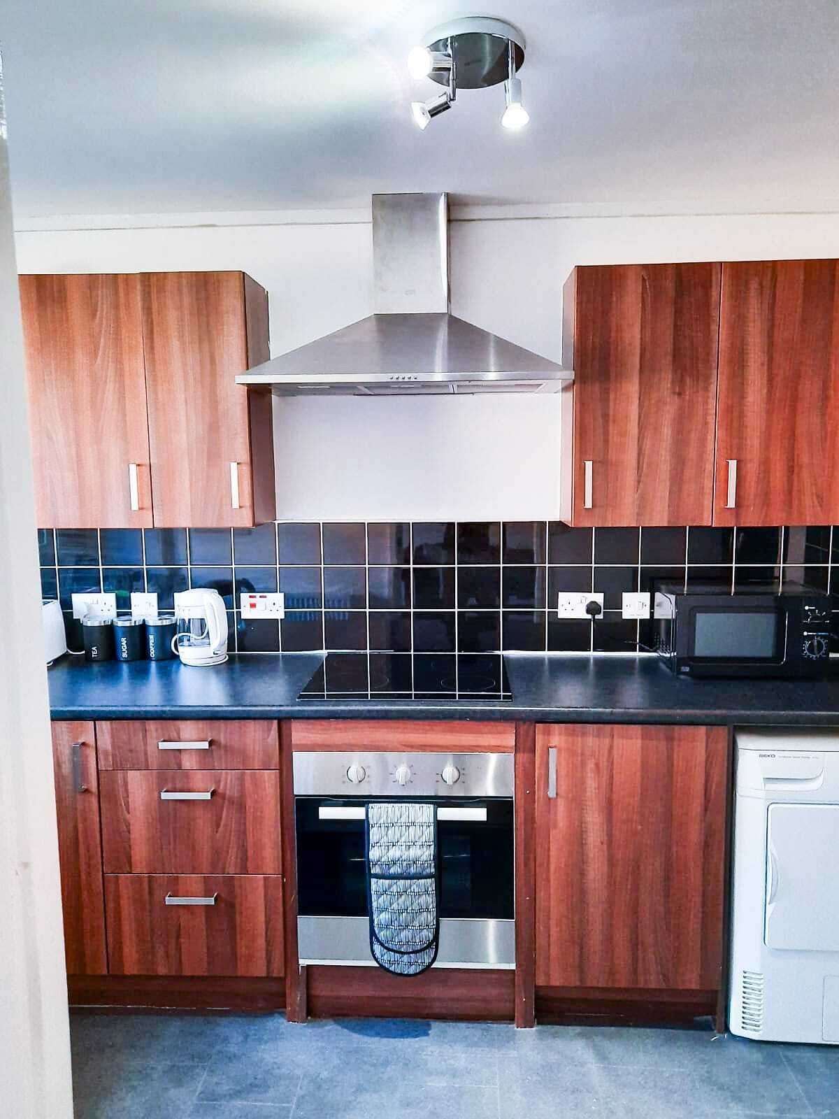 Fridge, microwave, toaster