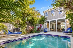 A heated pool - ISLAND OASIS ~ Stylish 2 Bedroom, 2 Bath Home w/ Private Heated Pool! (Key West)